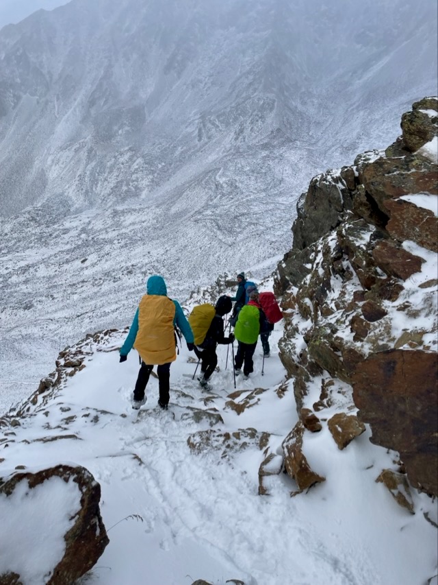 Icy descent